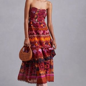 NWT Farm Rio Tiered Maxi Dress size XXS - Anthropologie